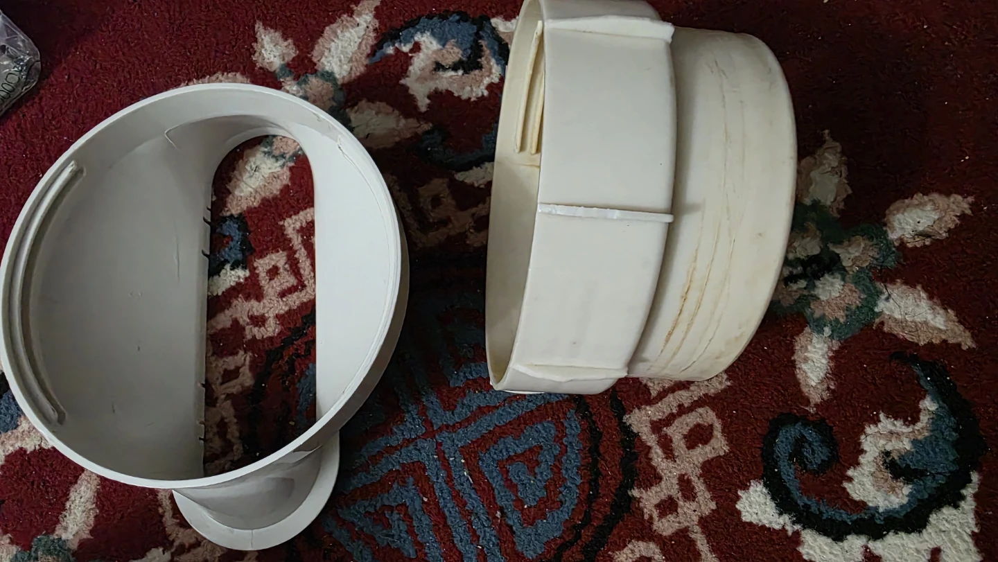 White Plastic Ducting Connector Set - photo 4