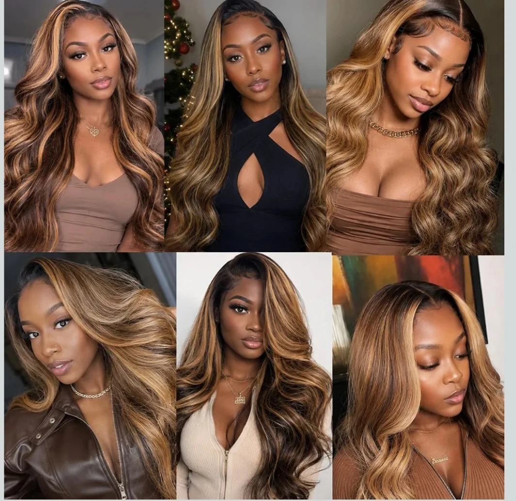 Human Hair Bundles Body Wave Highlighted Color - photo 2