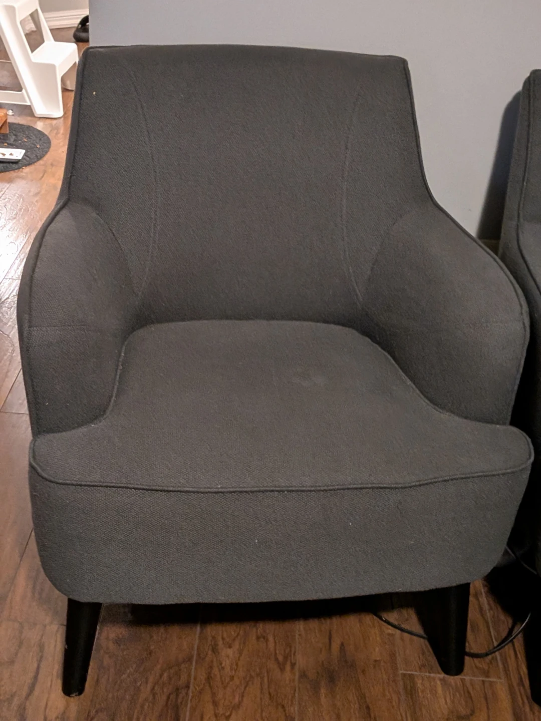 Dark Grey Accent Chairs x2 - photo 2