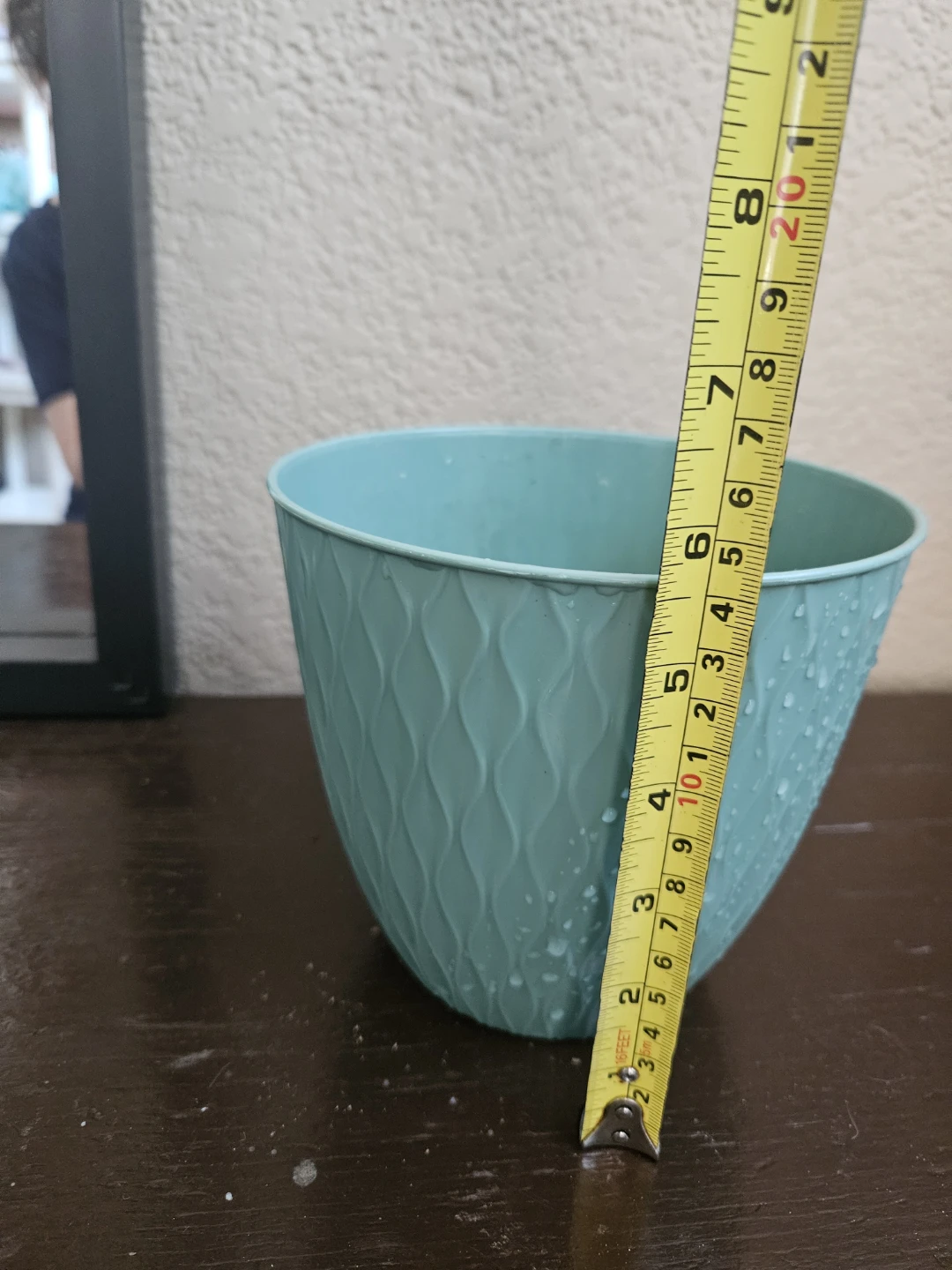 Teal Decorative Plant Pot - photo 3