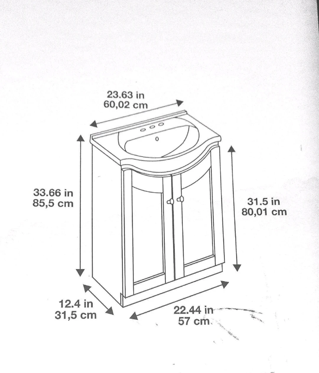 Project Source Vanity with Top with Espresso Finish - photo 3
