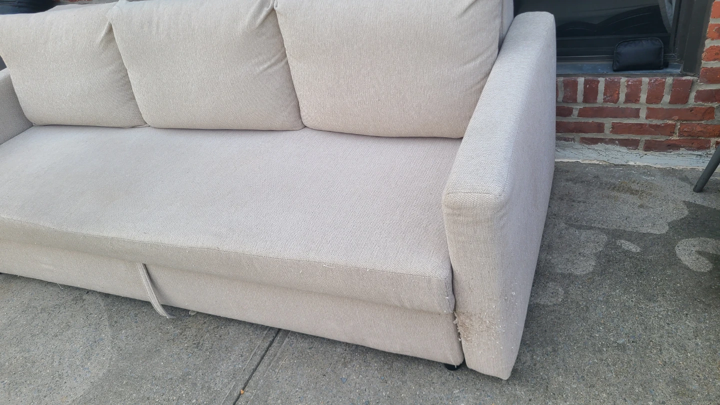 Cream Sofa Bed - photo 3
