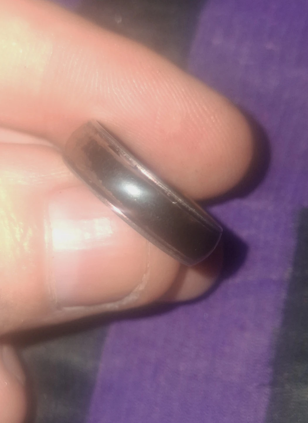 Silver Tone Ring with Purple Stone+ - photo 2