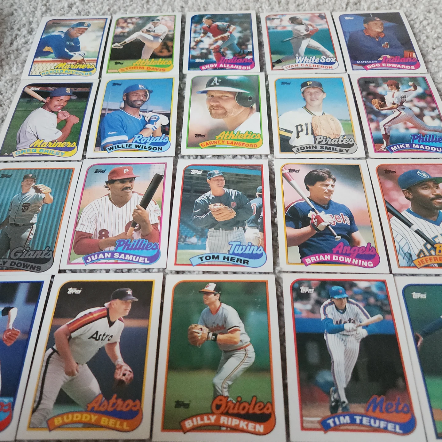1989 Topps baseball cards   Lot of 40 players