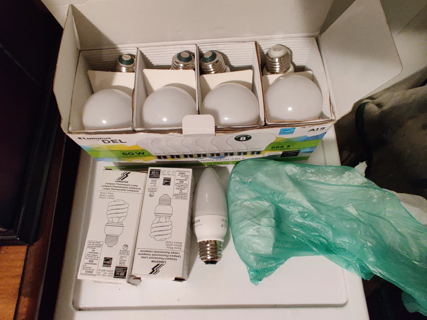 Luminus DEL 8 x 60W Light Bulbs & 2 Compact Fluorescent Lamps - photo 3