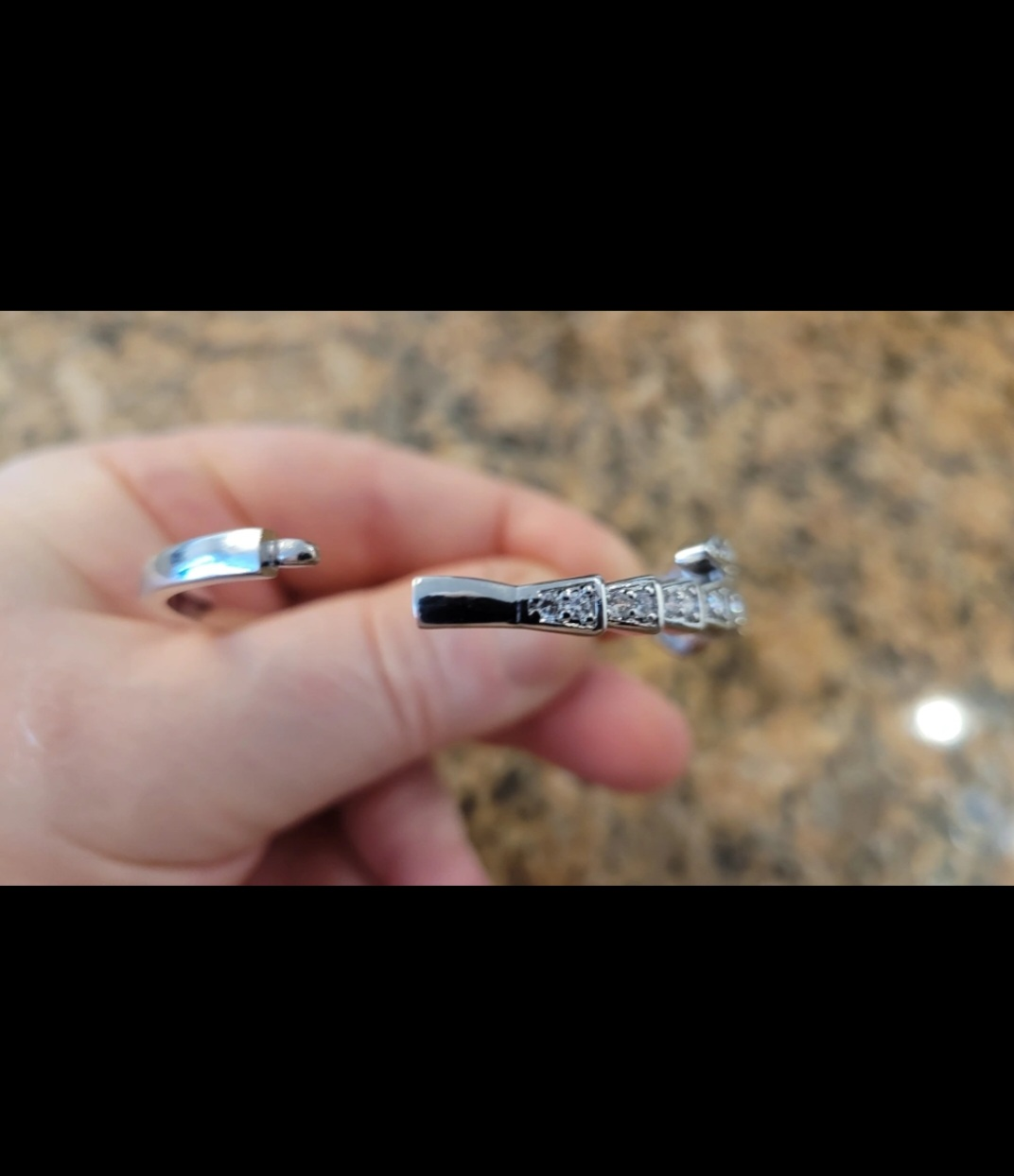 Silver Half Body Snake Bangle Bracelet with Rhinestones - photo 3