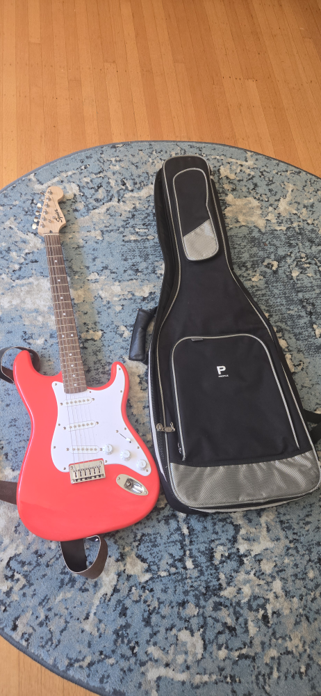 Squier Stratocaster Electric Guitar with Gig Bag