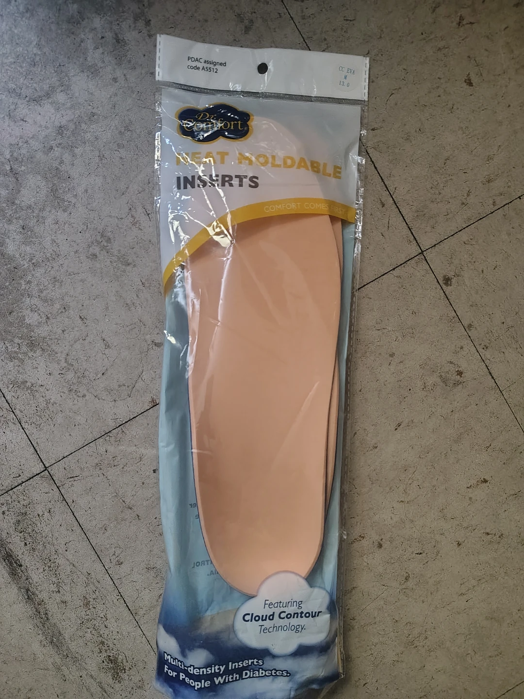 Dr. Comfort Neat Moldable Inserts Size 13.0 3 packs