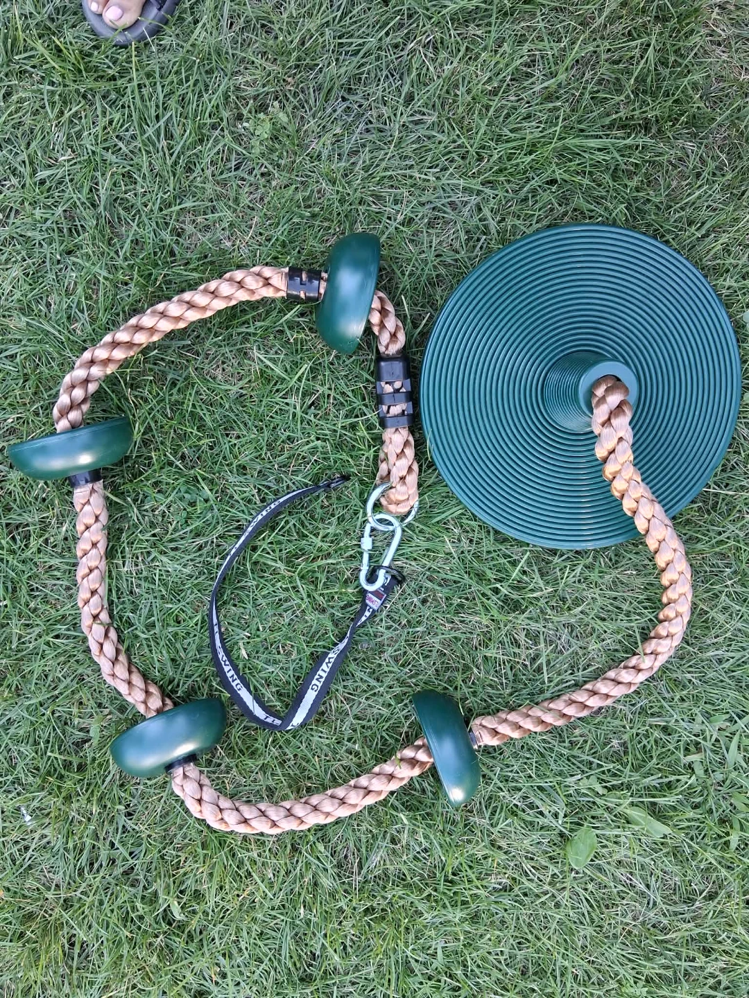 Green Disc Swing Seat with Rope - photo 3