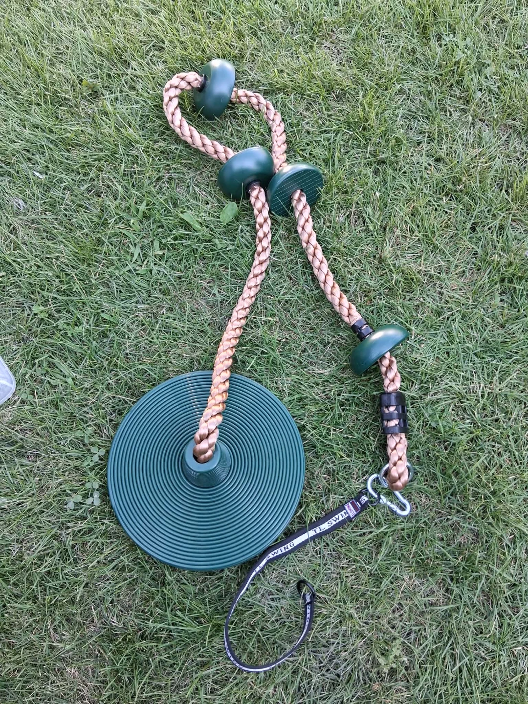 Green Disc Swing Seat with Rope - photo 5