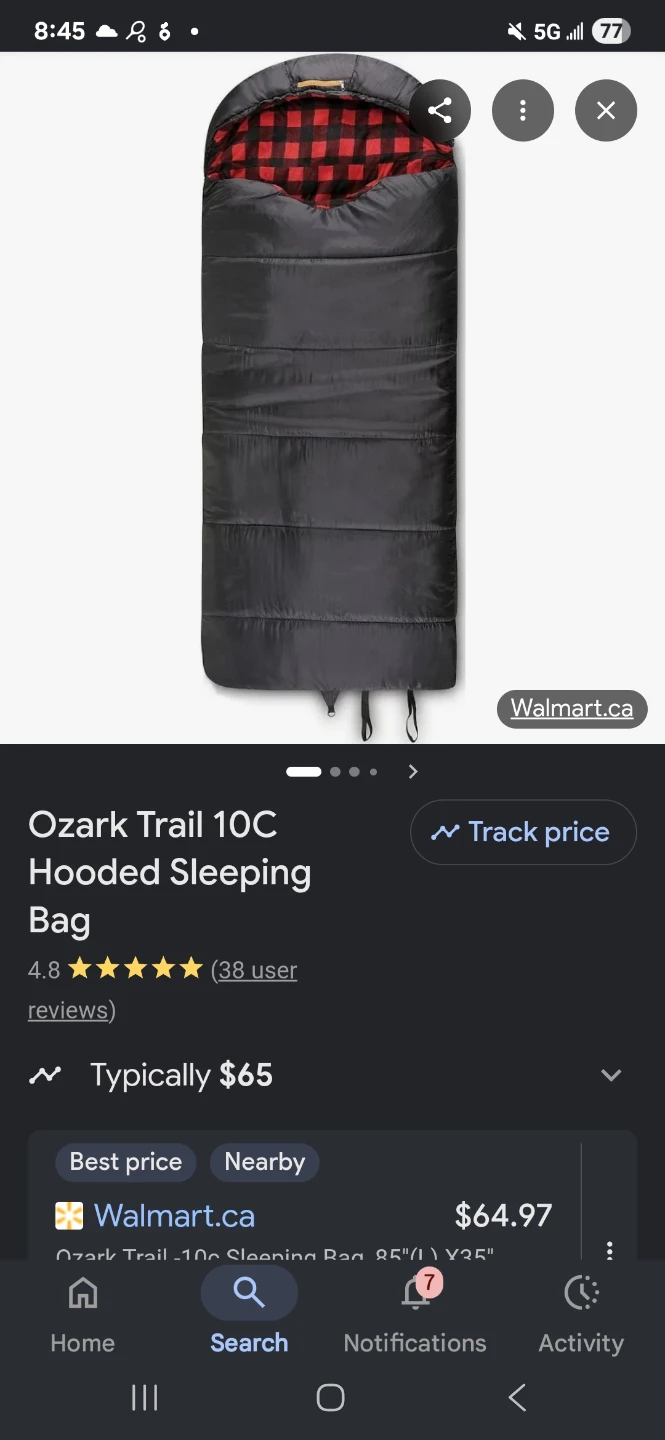 Sleeping bag for Camping