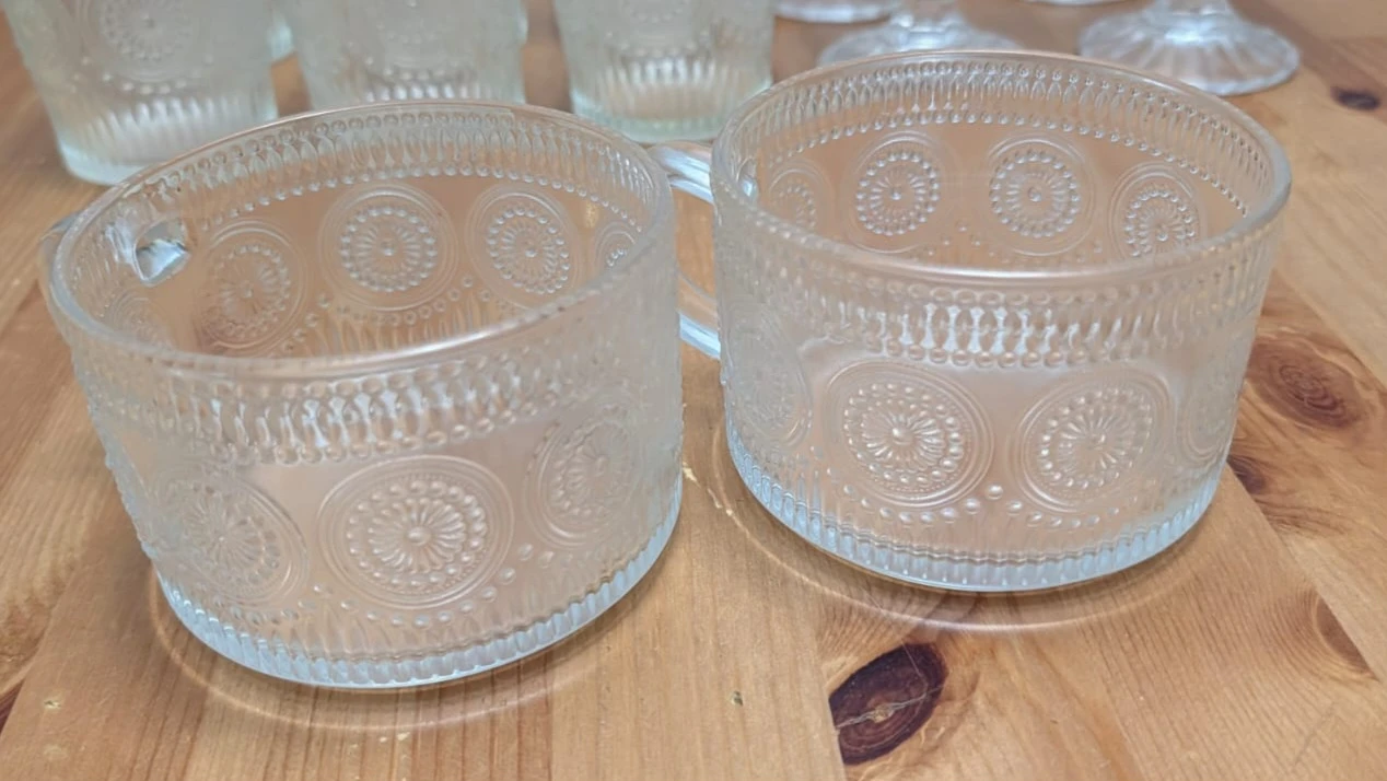 Embossed Glass set - photo 4