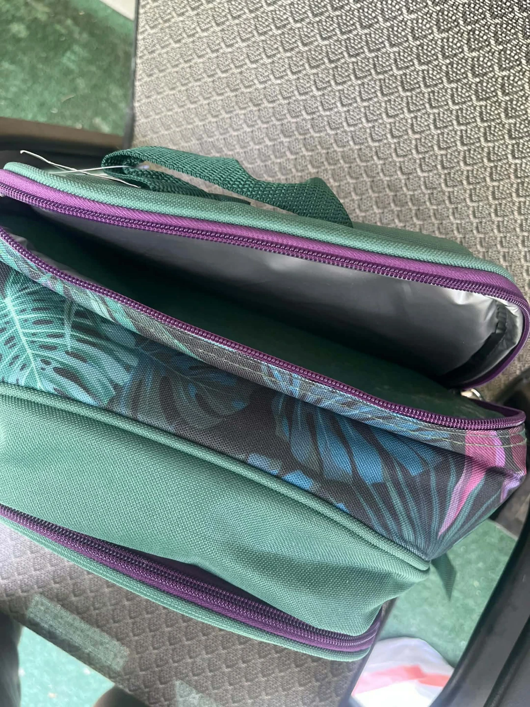 New! Arkmiido Green Tropical Print Picnic Backpack - photo 4