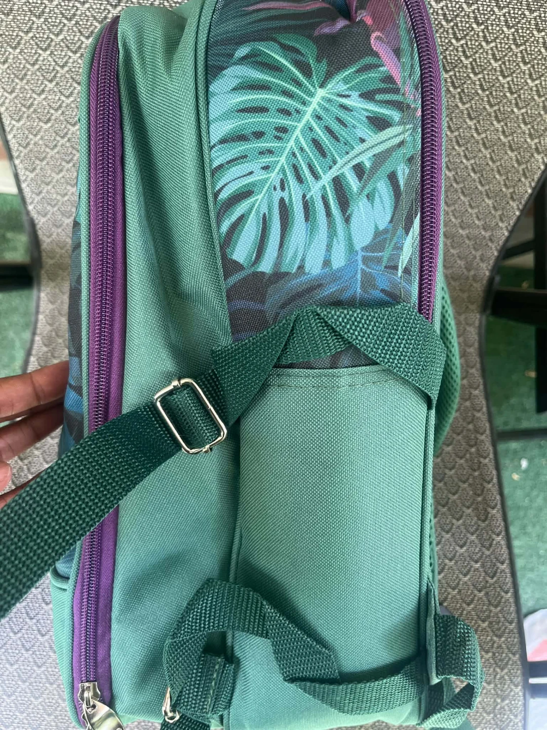 New! Arkmiido Green Tropical Print Picnic Backpack - photo 5
