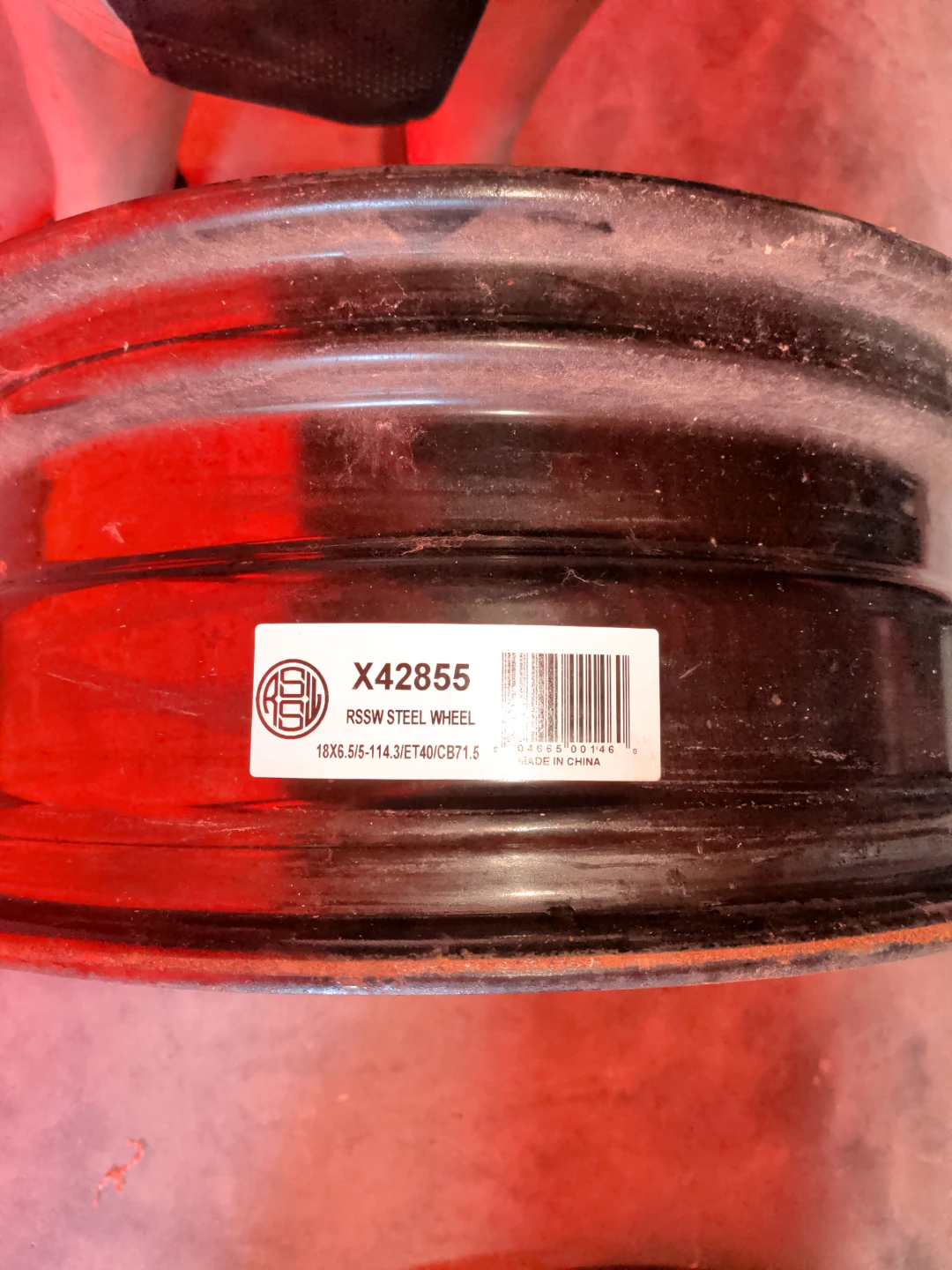 RSSW Steel Wheel X42855 18X6.5