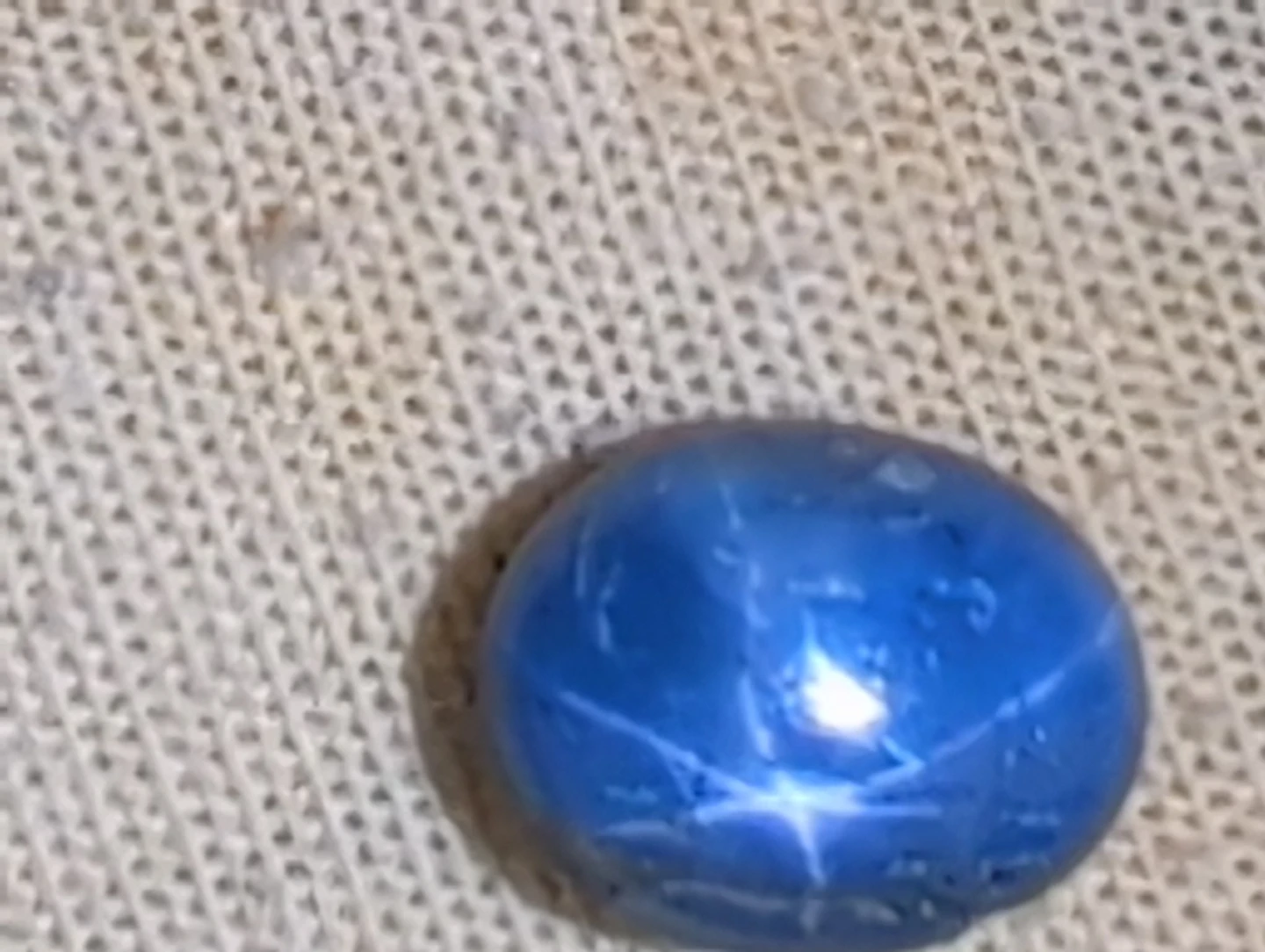 3 carat Blue Star Sapphire Cabochon Cashmere