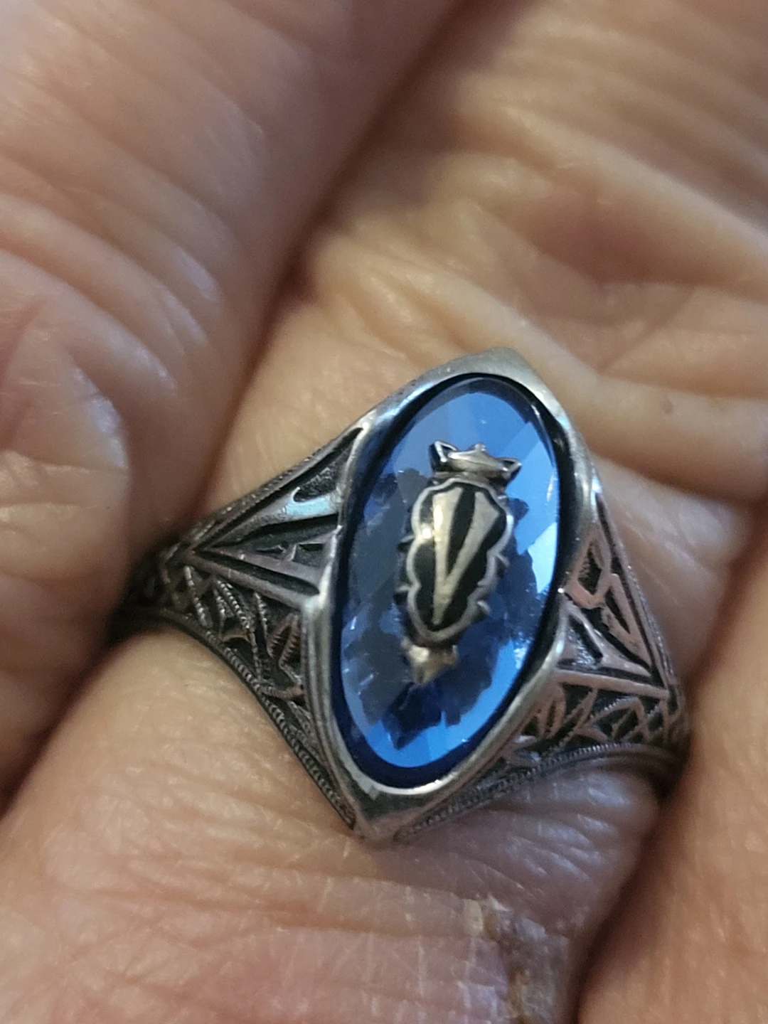Argentus Sterling Silver Blue Stone Ring - photo 5