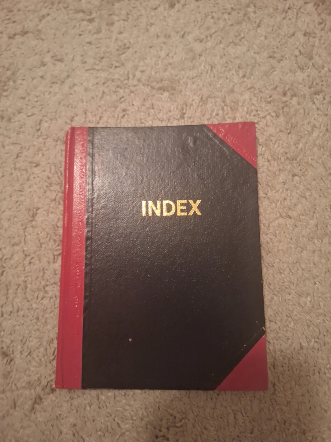 Hardcover Index Book
