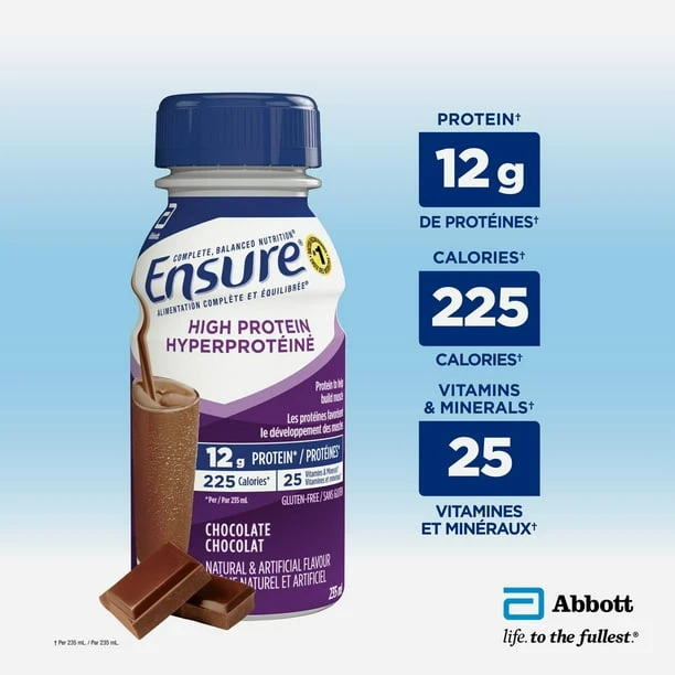 Ensure High protein, Chocolate: Only $30/case( 24 Bottles) - photo 4