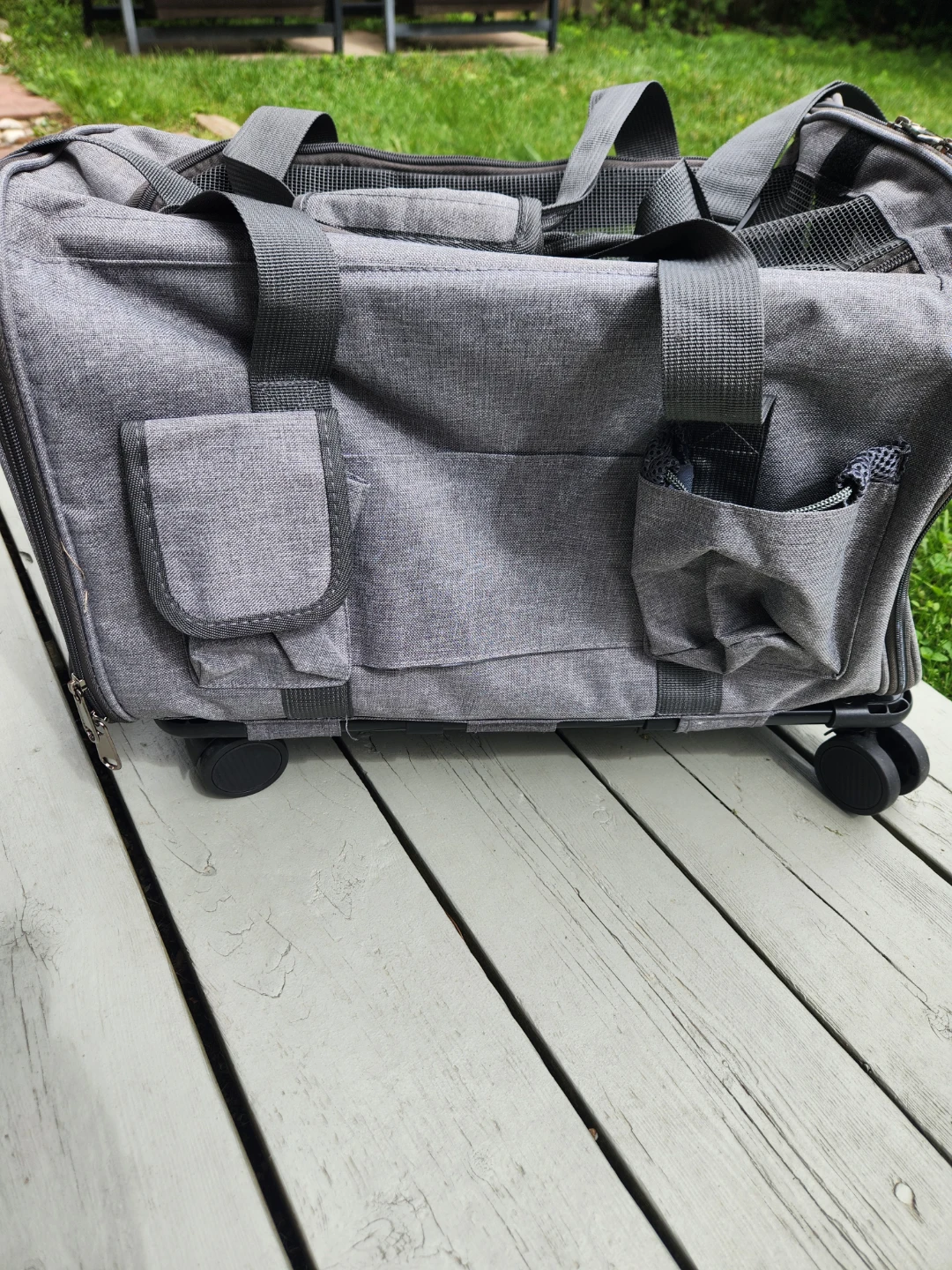 Grey Rolling Pet Carrier - photo 2