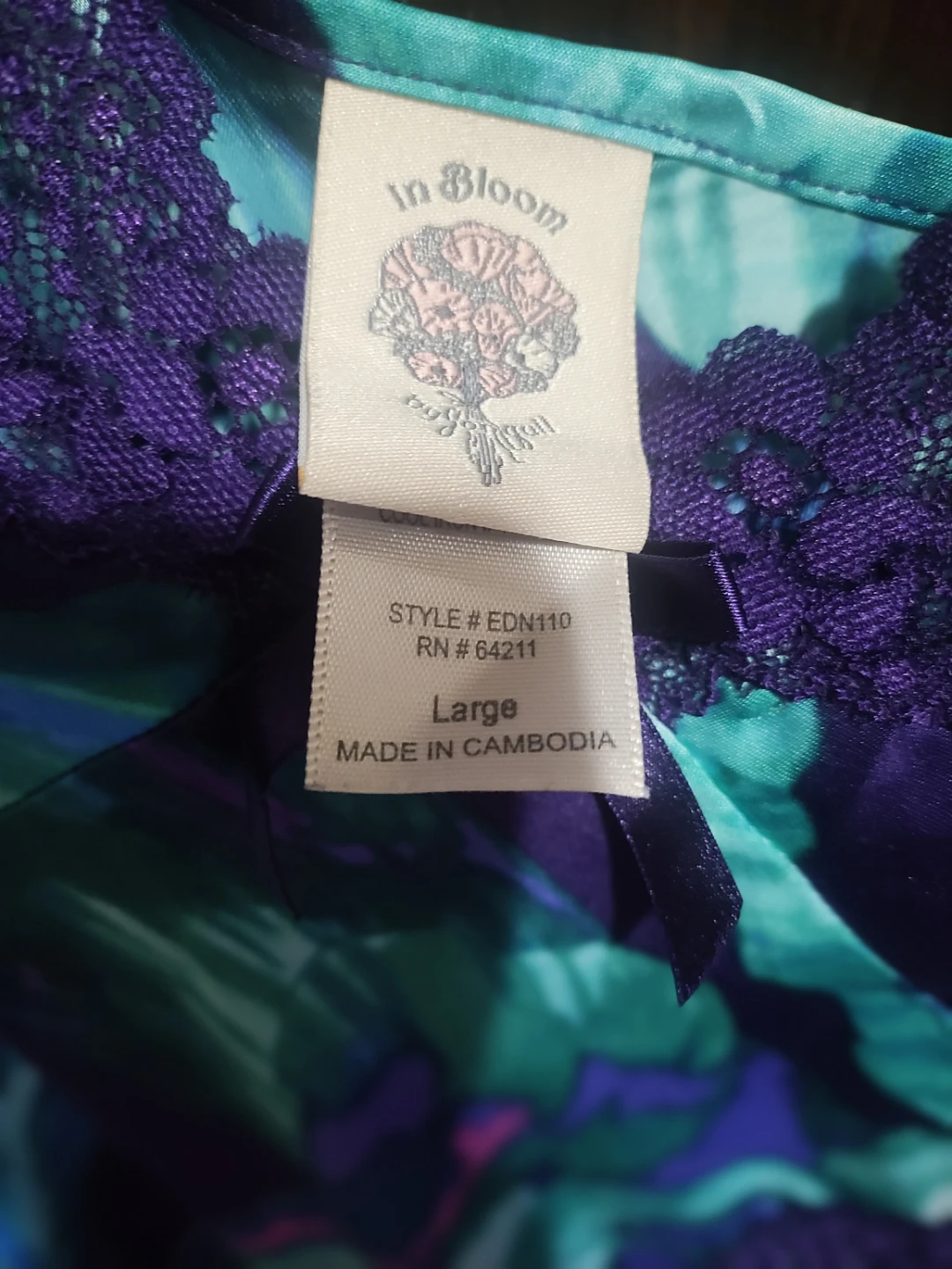 In Bloom Floral Nightgown Large - photo 4