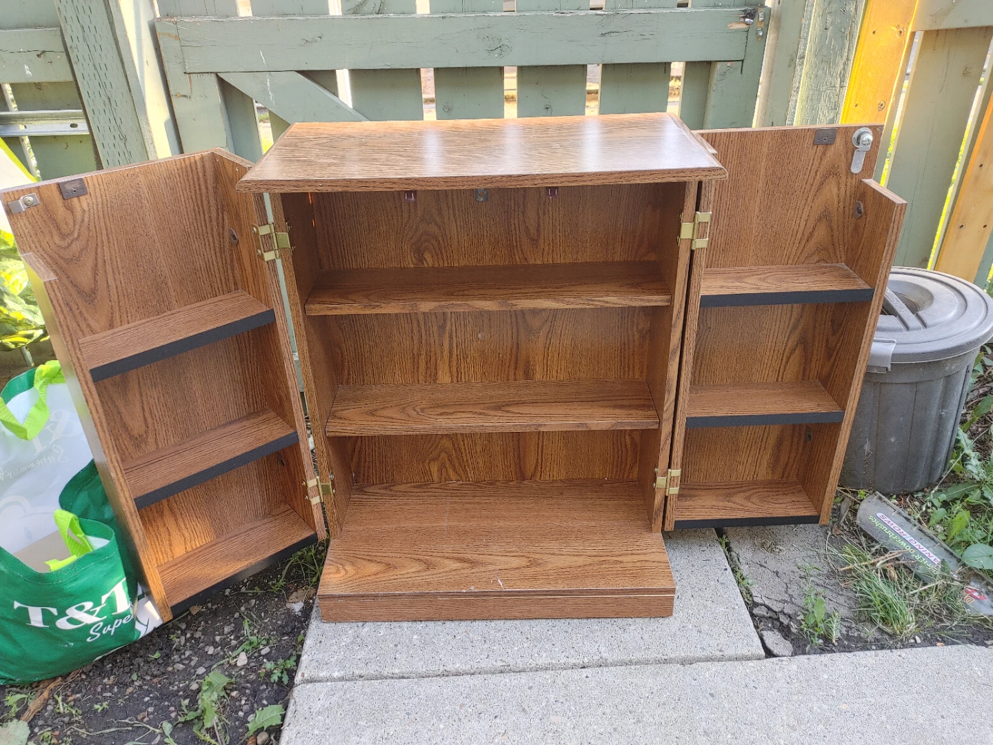 Wooden Cabinet with Shelves - photo 2