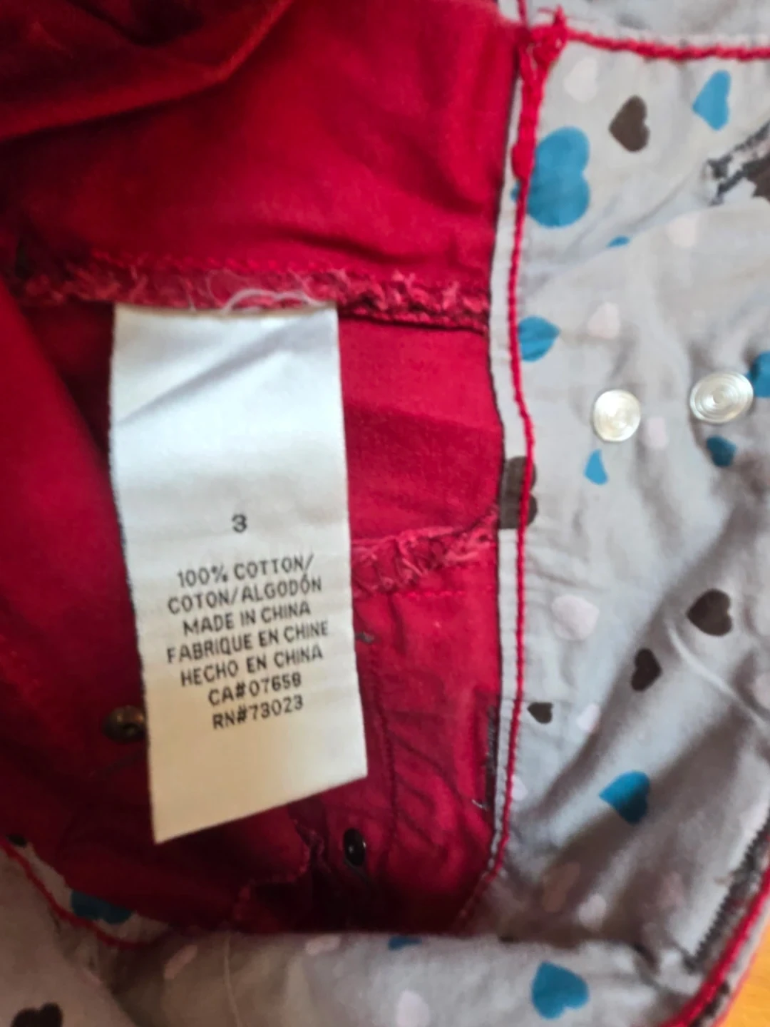 Red Flare Pants Size 3 - photo 2