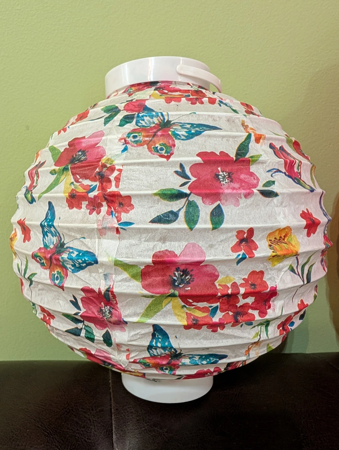 18 Paper Lanterns, Red & Floral/Butterfly Design - photo 3