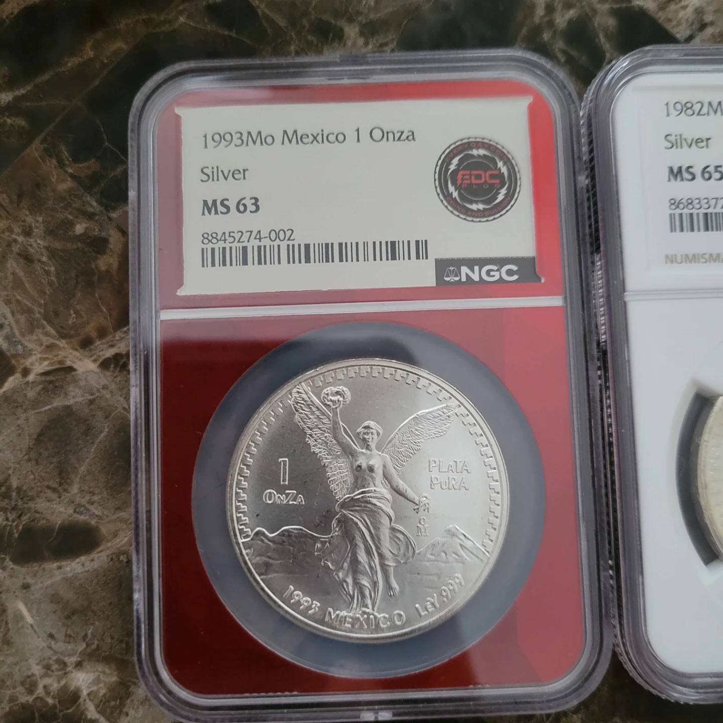 Collection of Graded Mexican Silver Libertad Coins - photo 5