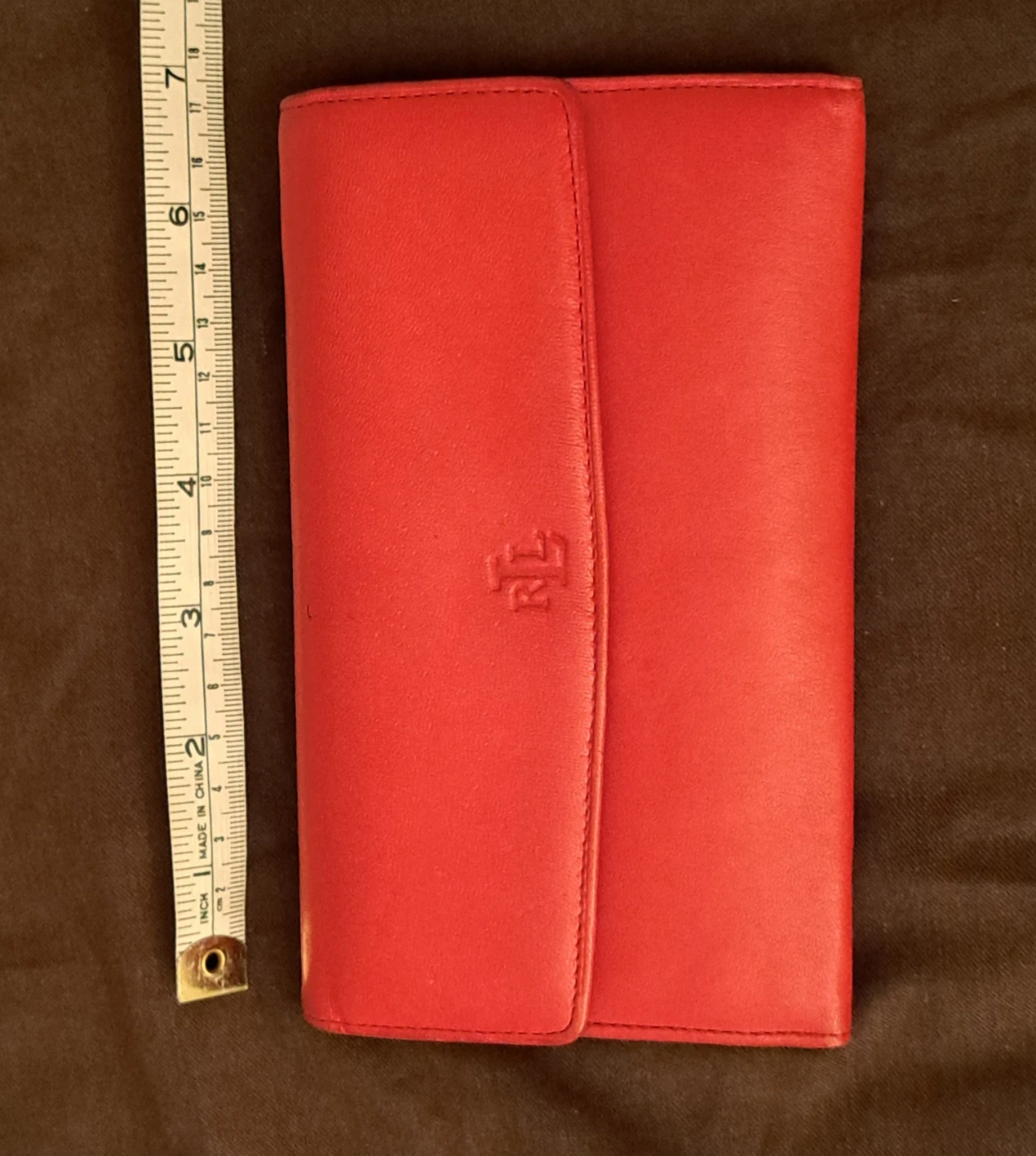 Lauren Ralph Lauren Red Leather Wallet