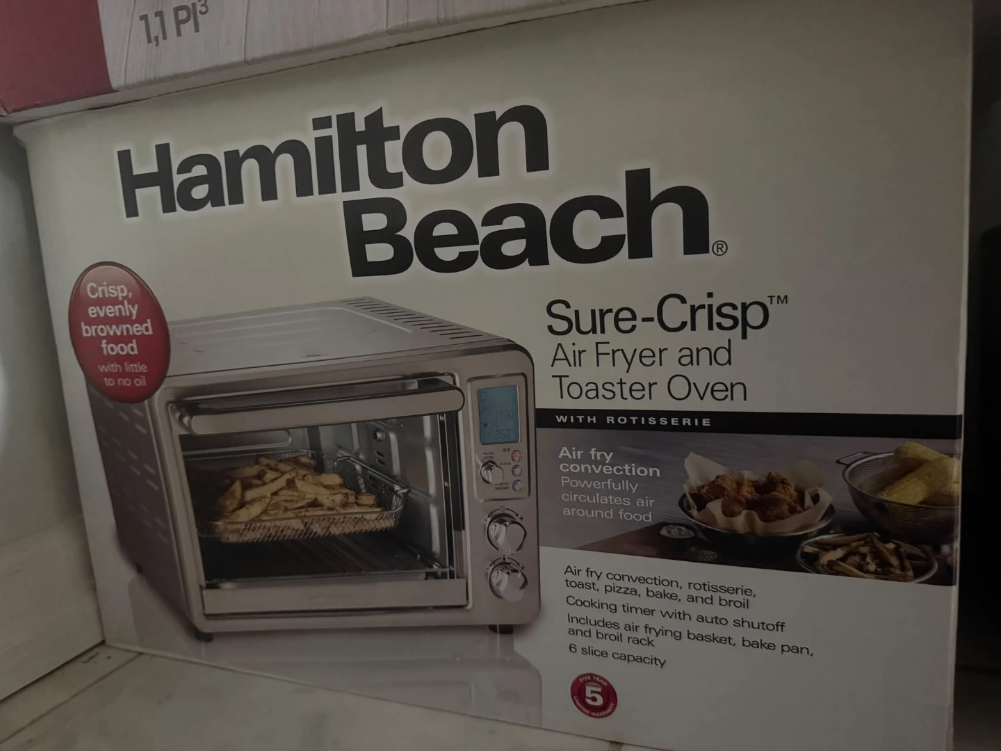 Hamilton Beach Sure-Crisp Air Fryer and Toaster Oven - photo 2