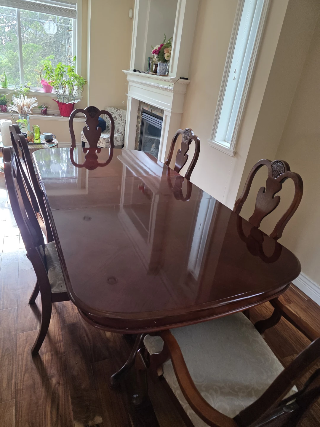 Wooden Dining Table and Chairs Set - photo 3