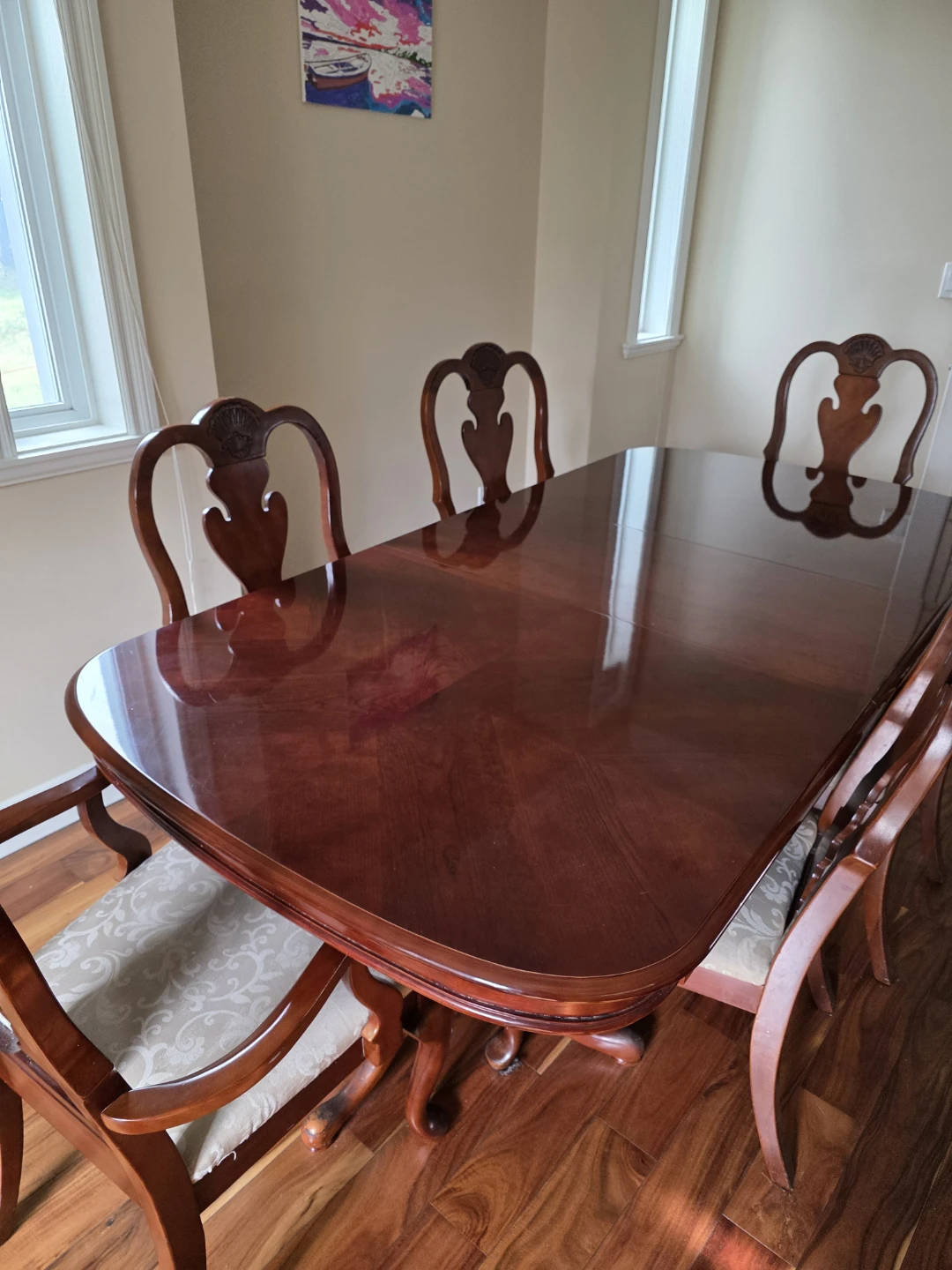 Wooden Dining Table and Chairs Set - photo 4