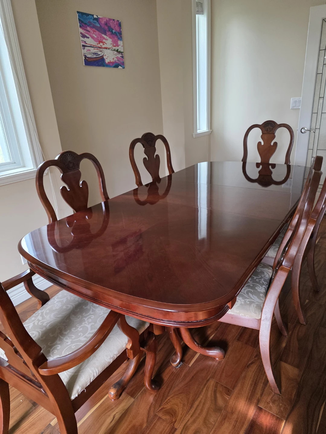 Wooden Dining Table and Chairs Set - photo 5