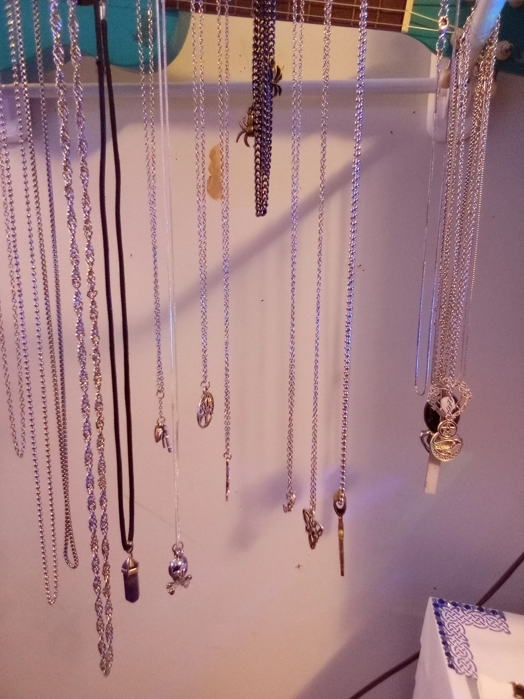 Assorted necklaces, earrings, and rings