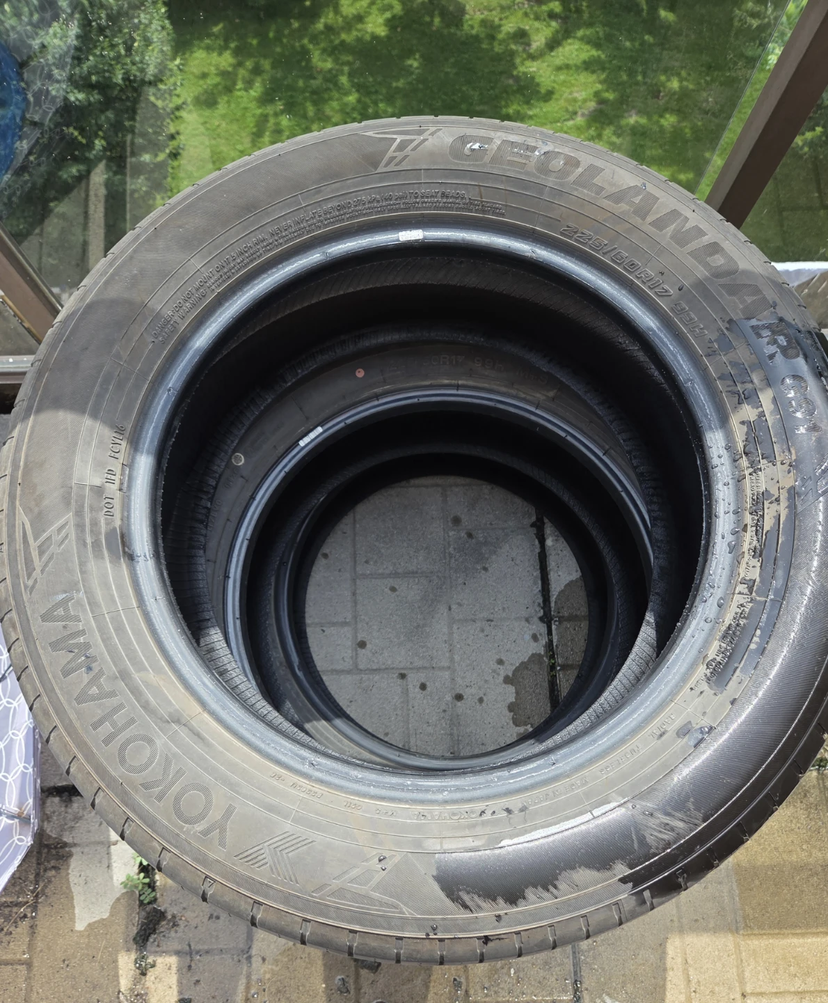 Yokohama Geolandar G91 all season Tires (Set of 3) and one Hilo - photo 2