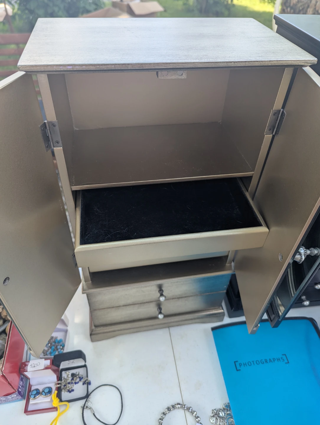Gold mirrored jewelry box - photo 3