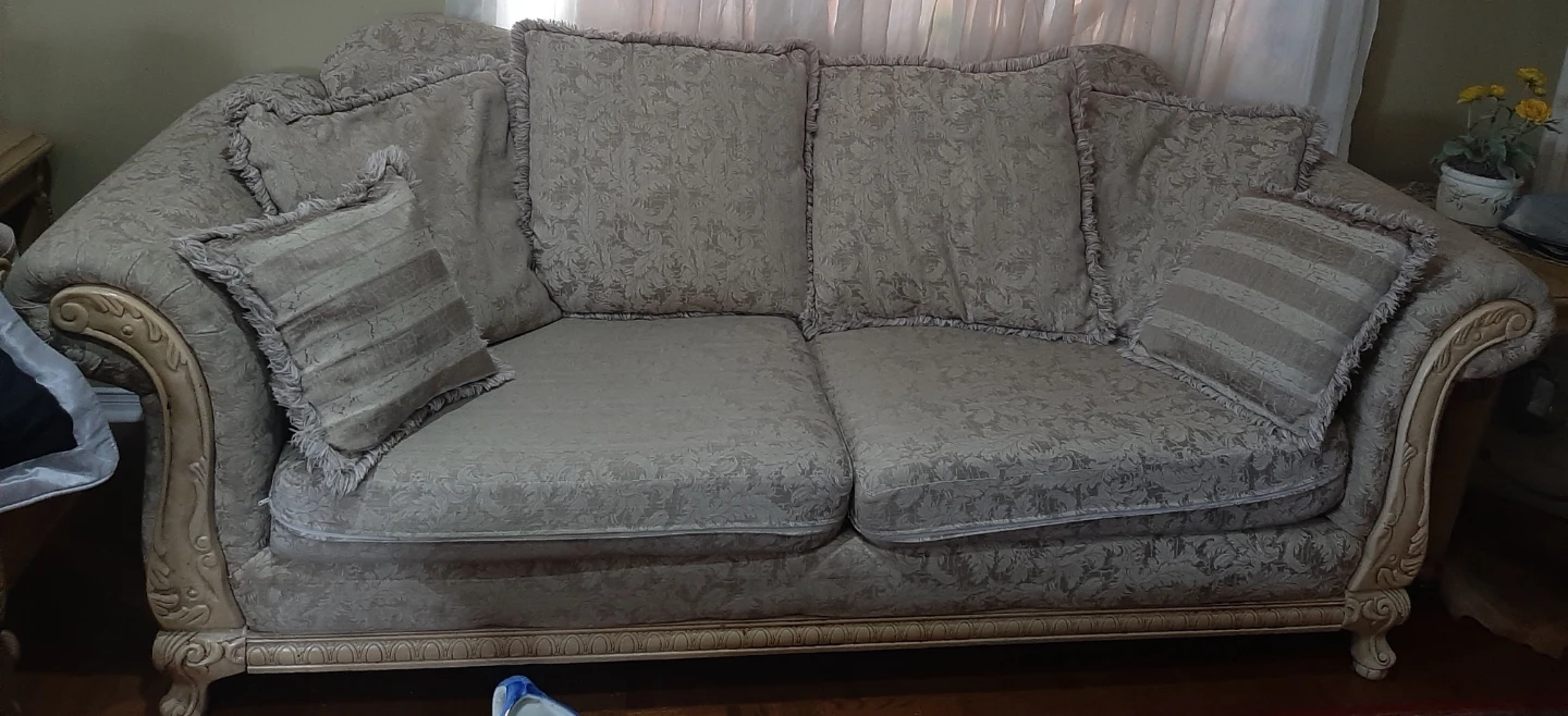 Three pieces sofa and two love seats