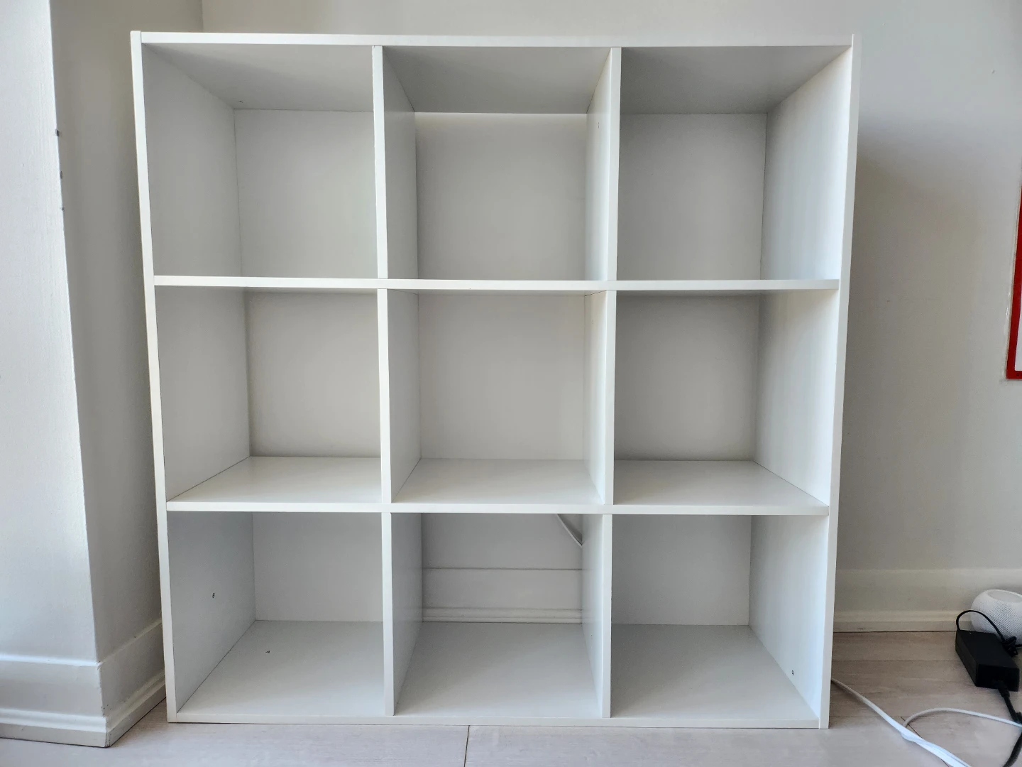 White 9-Cube Storage Unit