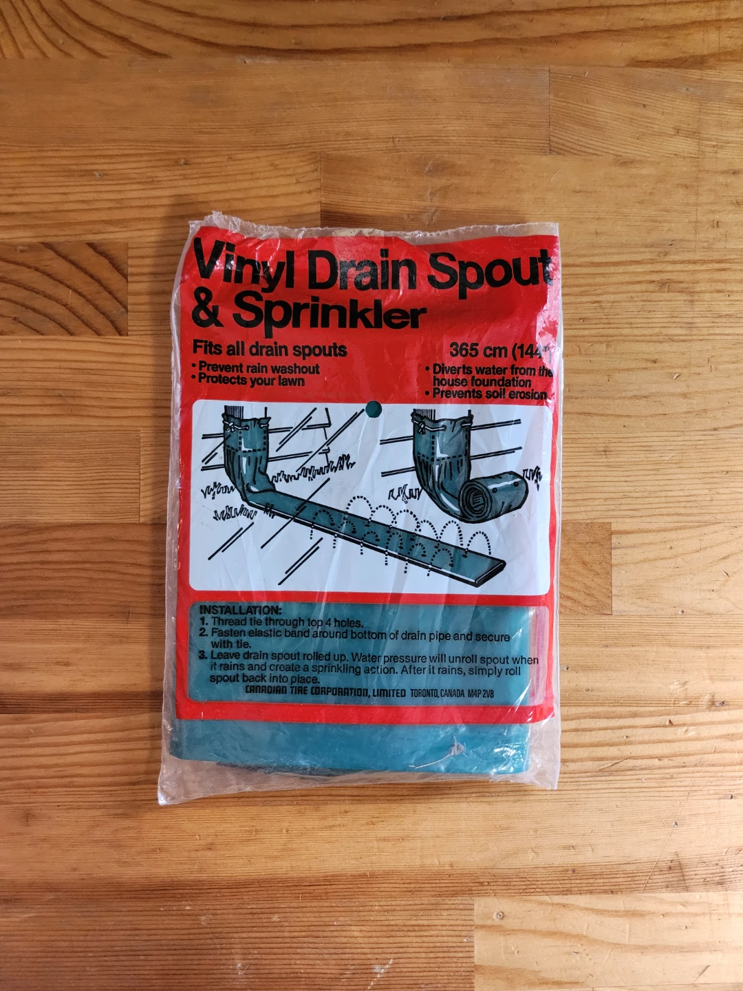Vinyl Drain Spout & Sprinkler