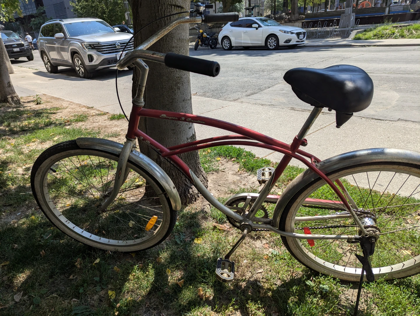 Red CCM Super 3 Speed Cruiser Bicycle
