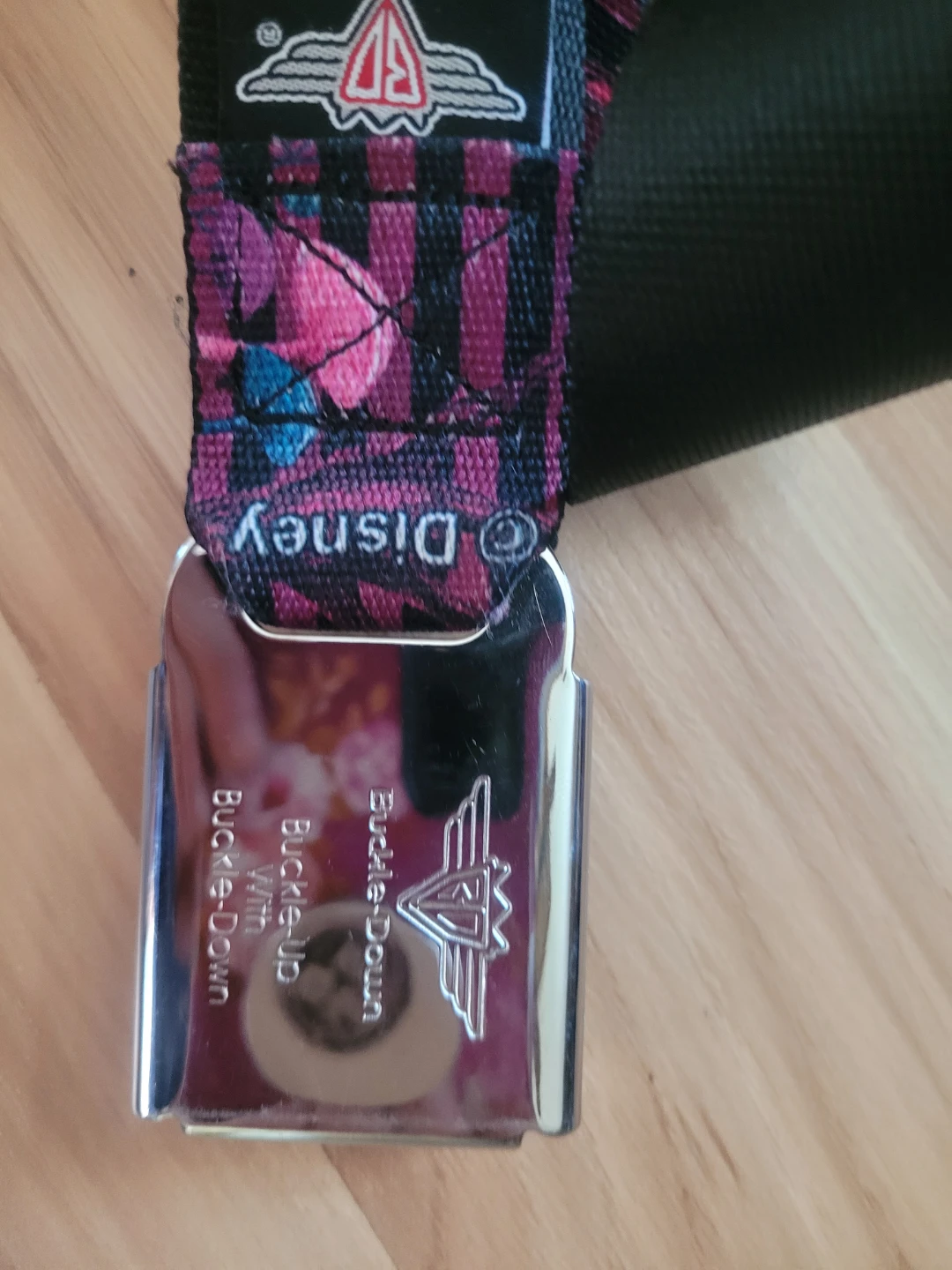 Disney Cheshire Cat Seatbelt Buckle Belt - photo 3