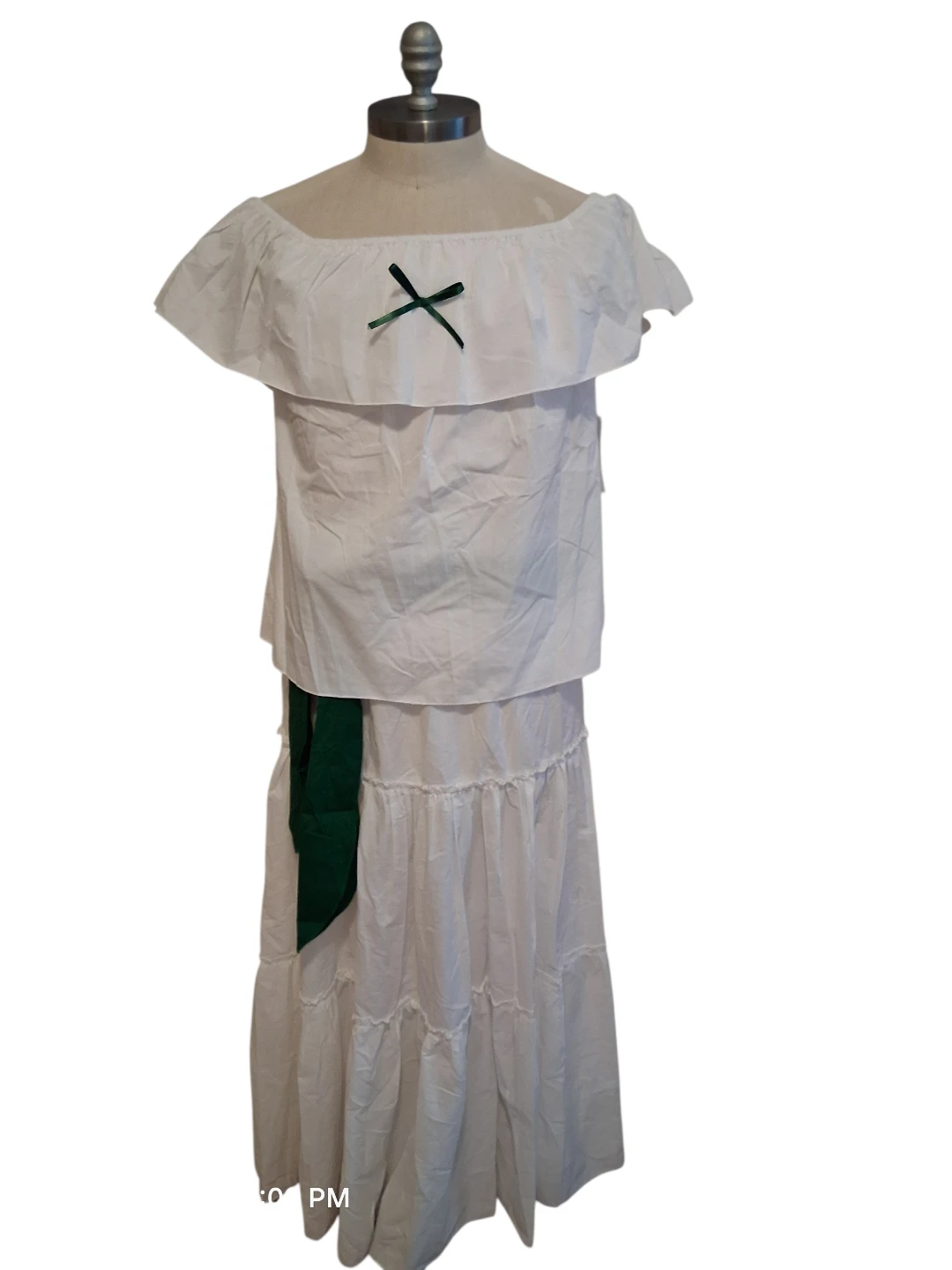 White Off-the-Shoulder Maxi Dress - photo 3