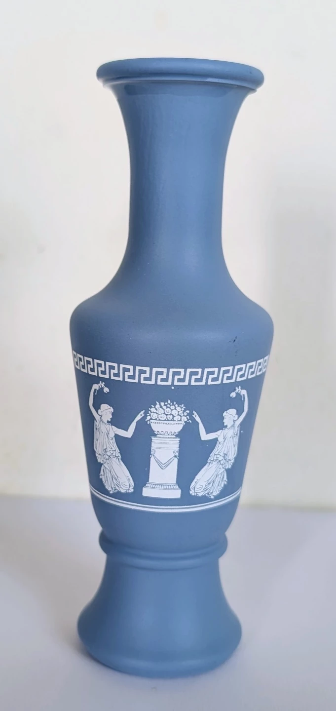 Vintage Avon 5.75" Tall Mini Greek Vase in Jasperware Style