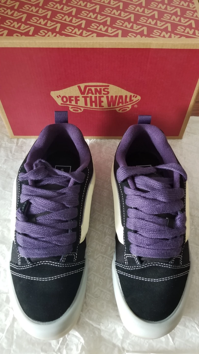 VANS Knu Skool  GLOW BLACK /PURPLE SIZE US Men's size 8.5. - photo 2