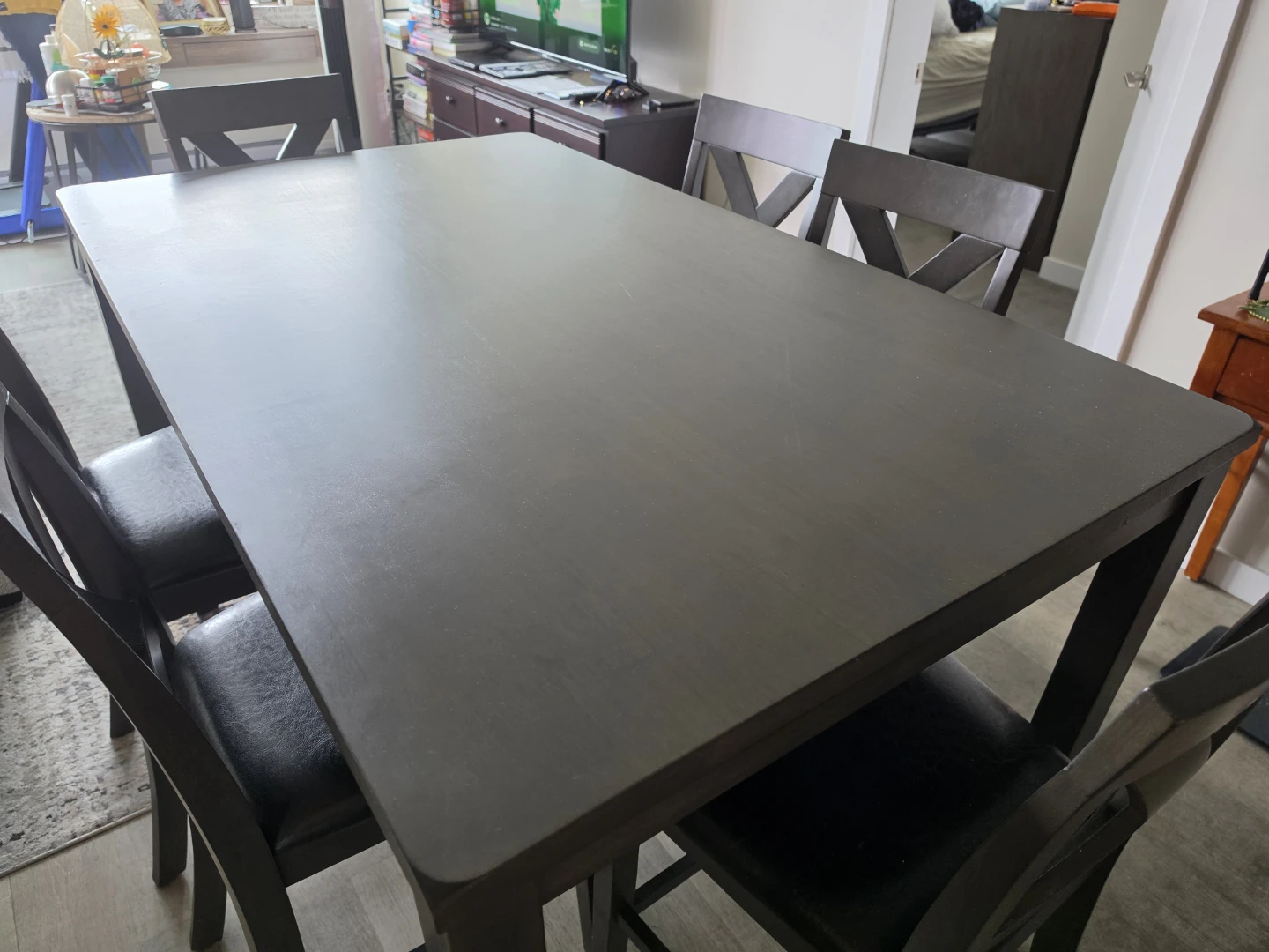 Wooden Counter Height Dining Table and Chair Set - photo 2
