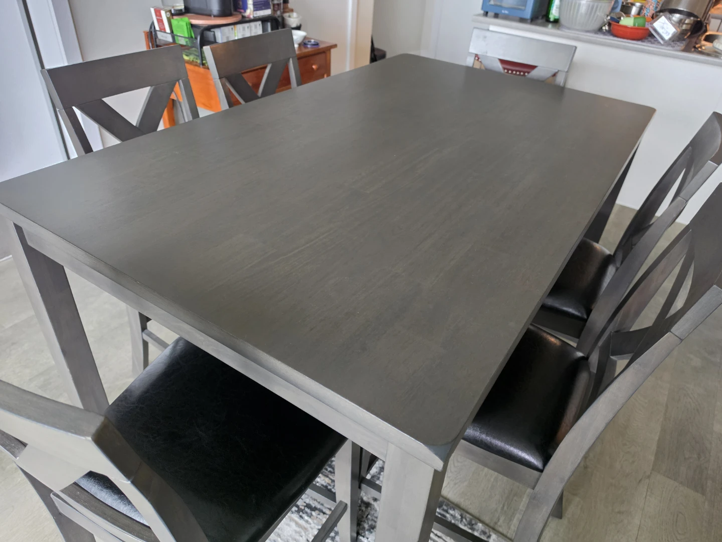 Wooden Counter Height Dining Table and Chair Set - photo 3
