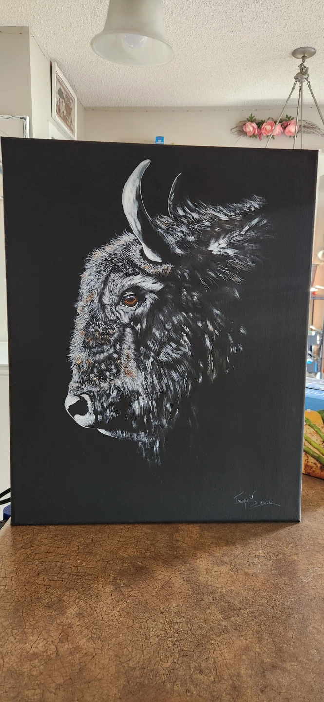 Built fir the storm ... Buffalo painting