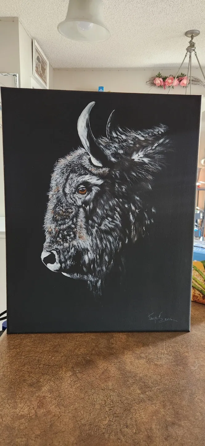 Built fir the storm ... Buffalo painting