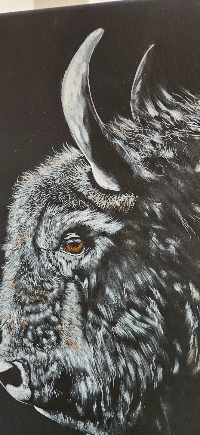 Built fir the storm ... Buffalo painting - photo 3
